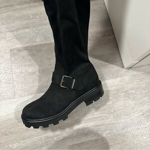 Marc Fisher Black Over the Knee Suede Boot